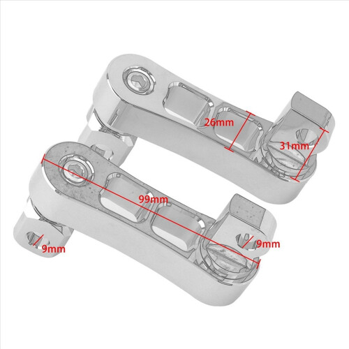 Motorcycle Adjustable Passenger Footpegs Support Extensions Bracket B