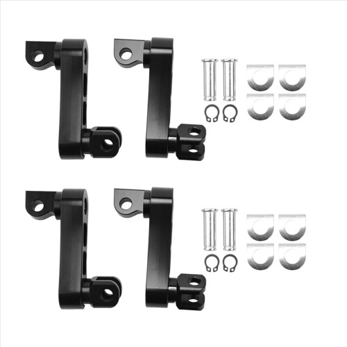 Motorcycle Adjustable Passenger Footpegs Support Extensions Bracket B 1