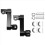 Motorcycle Adjustable Passenger Footpegs Support Extensions Bracket B 3