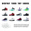 6 Pack Floating Shoe Display, for Sneaker Collection or Shoes Box 3