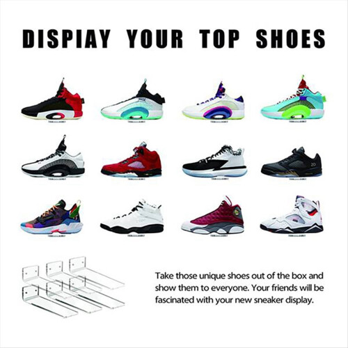 6 Pack Floating Shoe Display, for Sneaker Collection or Shoes Box 2