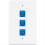 1 θήκη επιτοίχιας πλάκας Ethernet 3 θυρών, πλάκα επιτοίχιας θύρας RJ45 με RJ45 6