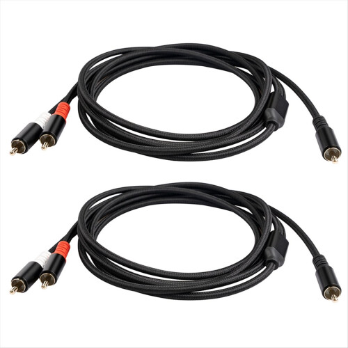 Καλώδιο Y Subwoofer Y προσαρμογέα 1X σε 2X RAC καλώδιο ήχου, 3 μέτρα 1