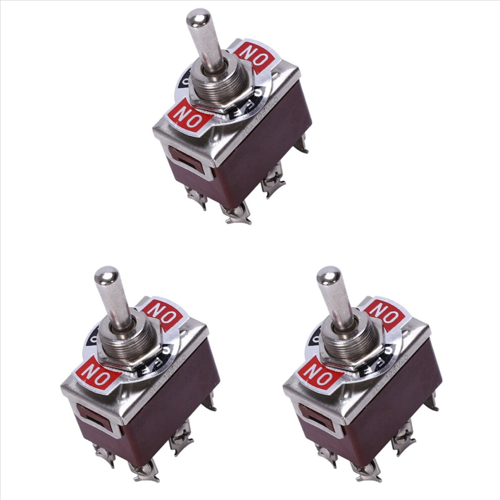 Ac 250V/15A 125V/20A 3 Position Dpdt Momentary Toggle Switch 4714273560104