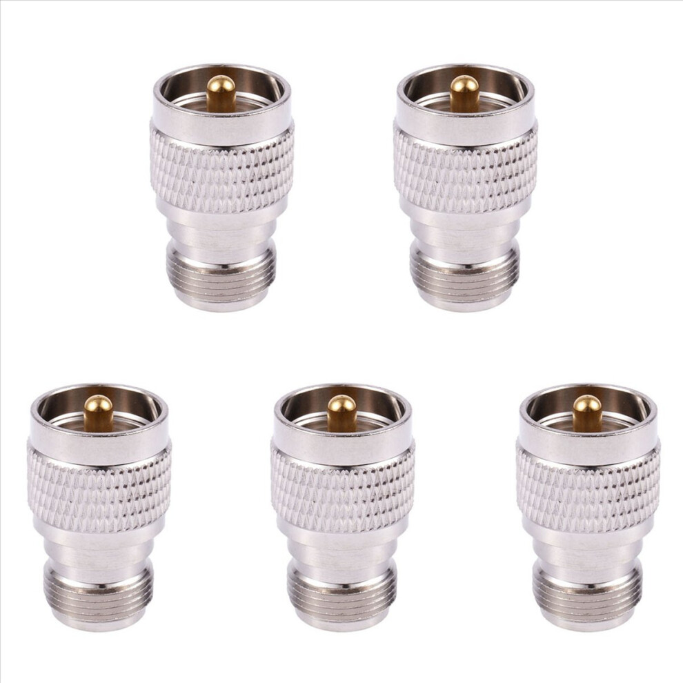 Uhf Male Pl259 To N Female M/F Straight Coax Adapter 4714273501060