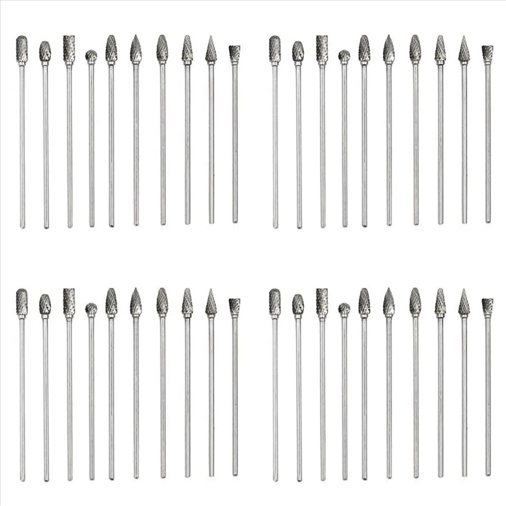 10Pc 4 Inch Long Double Cut Tungsten Solid Carbide Rotary Burrs Set-image-OPC-PMD87PY-NEW