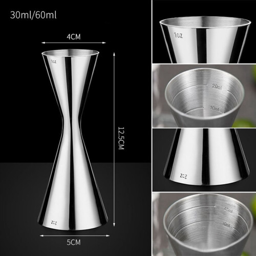 Dobbelthodet barfest vincocktailshaker jigger 60 ml 2
