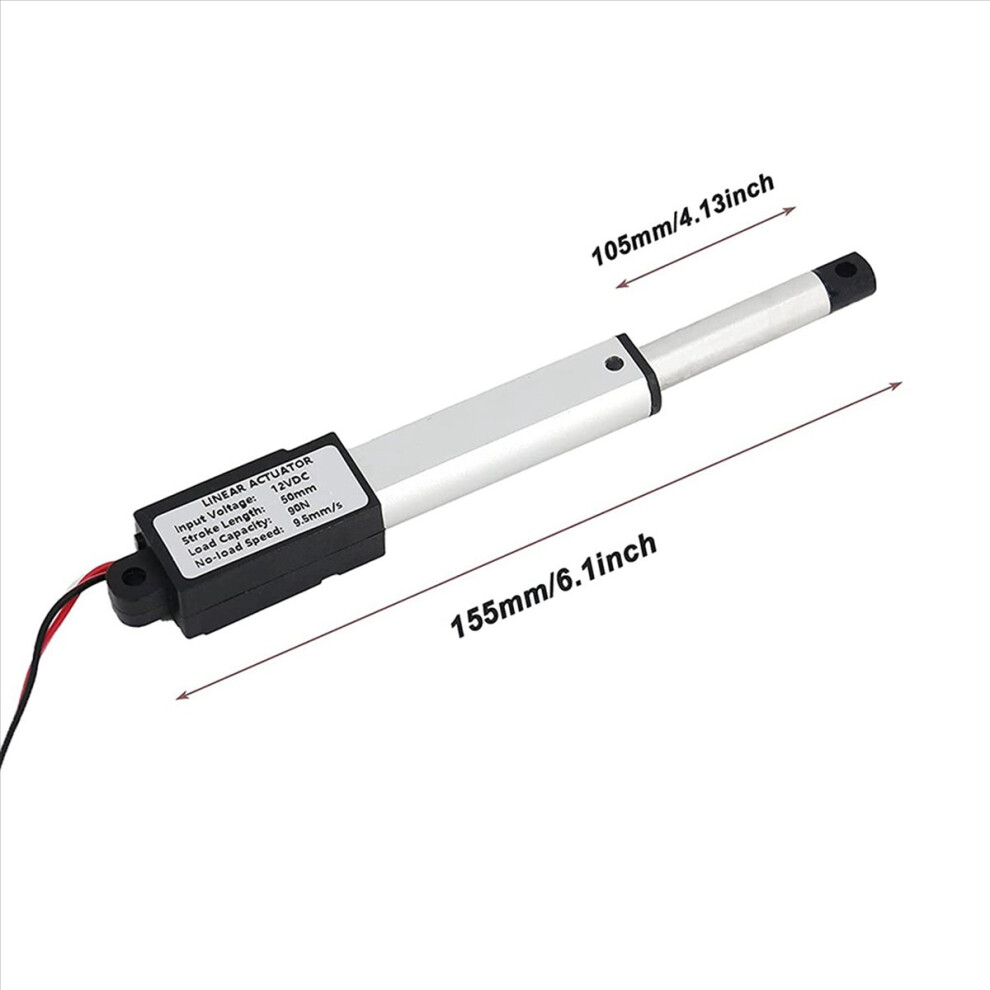 Micro-Linear Actuator, 2 Inch Stroke, 90N/20.3Lb, Speed 9.5Mm/S 4714273559405