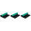 Green Desktop Anti Static ESD 300x400mm Grounding Mat 1