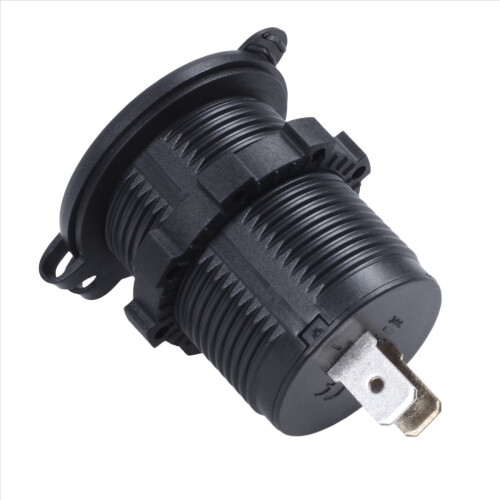 12V-24V Αδιάβροχη 5V 2.1A + 2.1A Διπλή Πρίζα USB 2
