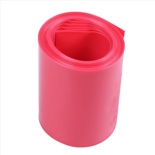 Σωλήνας θερμοσυρρίκνωσης PVC 2M πλάτους 50mm κόκκινος για 2 μπαταρίες 18650 1