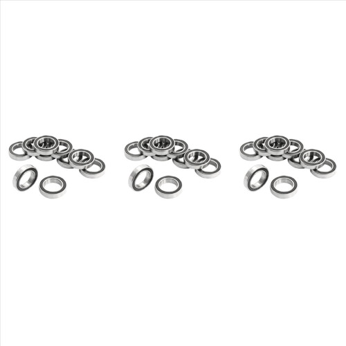 10 τεμάχια 6802- 15x24x5mm θωρακισμένα σφραγισμένα ρουλεμάν βαθιάς αυλάκωσης