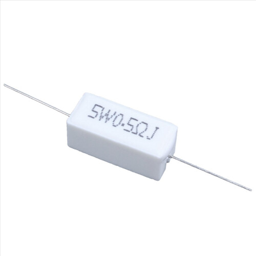 10 stk. aksial keramisk cementmodstand 0,5 ohm 5W 1