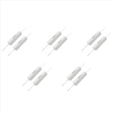 2 stk. trådviklede keramiske cementmodstande 8 ohm 20W 5%