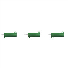 Aluminiumshus 50W 25 Ohm Chassismonteret Trådviklet Modstand Grøn