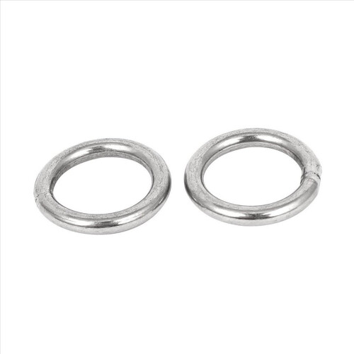 Ιμάντες από ανοξείδωτο χάλυβα 20mm x 3mm, συγκολλημένοι δακτύλιοι Ο, 5 τεμάχια 2