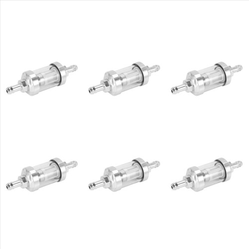 Universal Kromglas Bränsle Bensin Råolja Motor Inline Filter