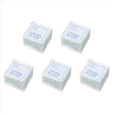 100 ks průhledných krycích sklíček 22x22 mm pro mikroskop