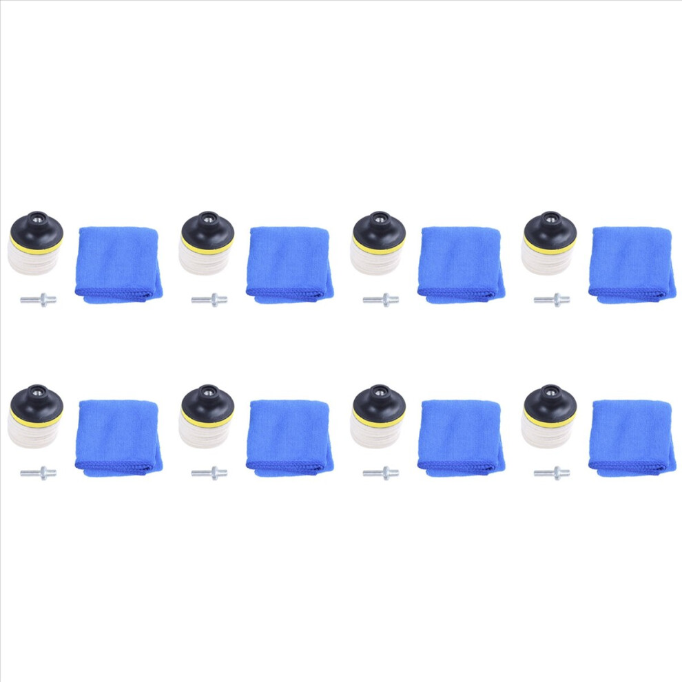 8Pc 3Inch 75Mm Felt Polishing Pad Windscreen Glass Polishing Kit 4714273560753