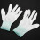 1 Pair ESD PC Computer Working Anti Skid Anti-static White Gloves 5