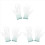 1 Pair ESD PC Computer Working Anti Skid Anti-static White Gloves 2