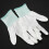 1 Pair ESD PC Computer Working Anti Skid Anti-static White Gloves 6