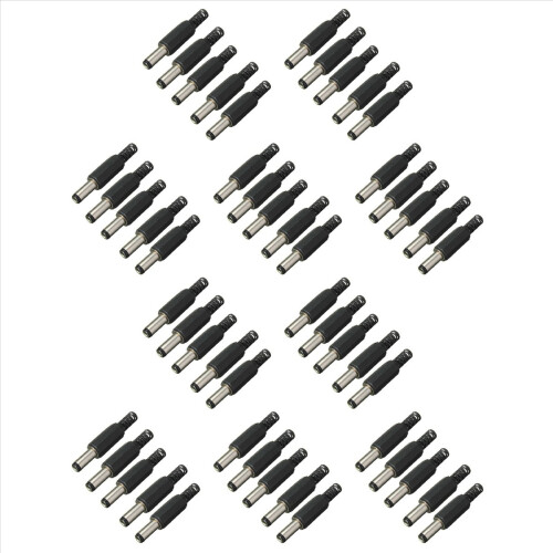 5 stk. 5,5 mm x 2,5 mm hanstik DC-strømadapteradapterstik