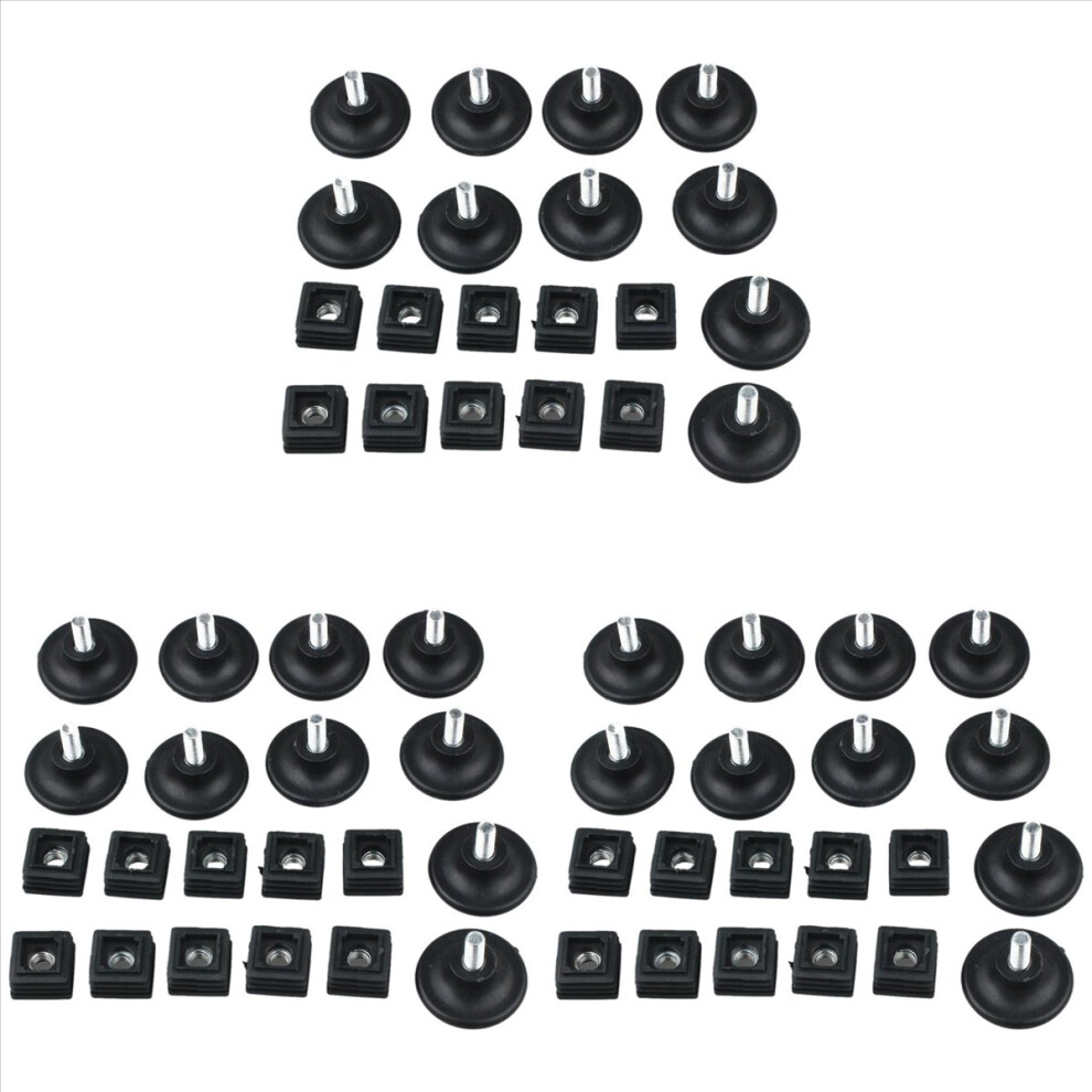 45Mm Base Adjustable Leveling Foot 25Mmx25mm Square Tube Insert Kit 4714273502685