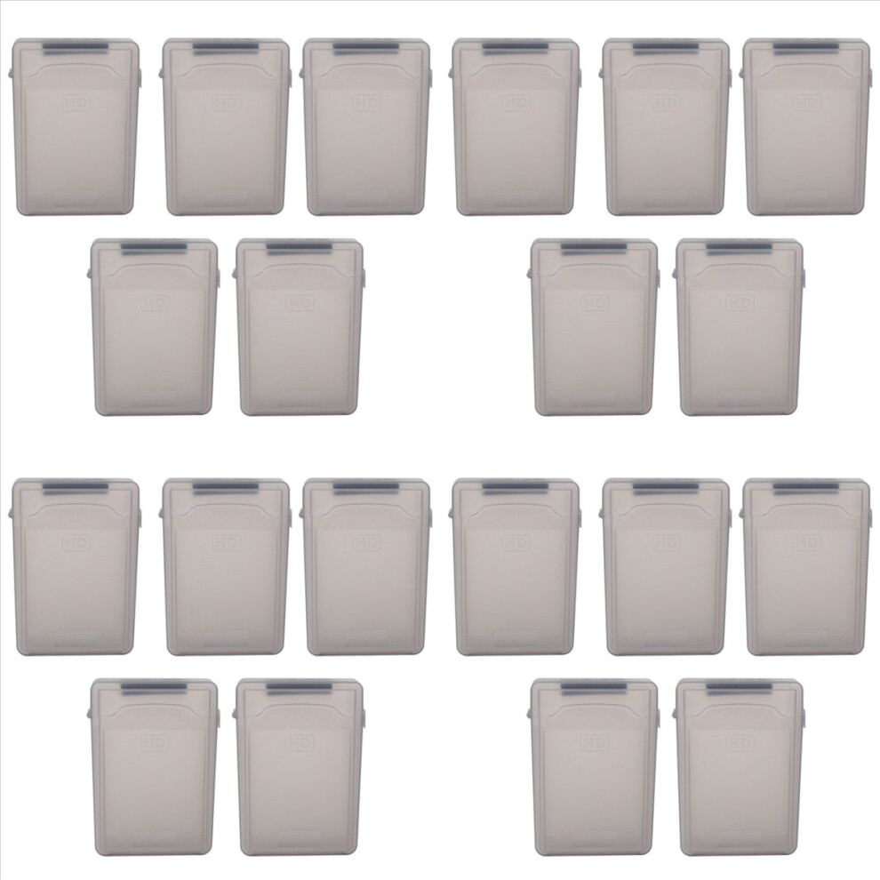 5Pcs 3.5" Ide Sata Hdd Hard Drive Disk Plastic Storage Box Case Gray 4714273561392