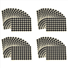 19mm Circles Round Code Stickers Self Adhesive Sticky Labels Black