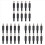 10 stk. 5,5 x 2,1 mm han-loddestik, lige stik, sort 1
