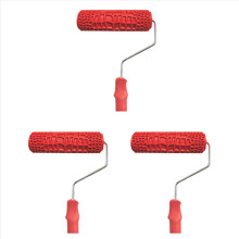 Rolă de pictat cu piele de crocodil în relief, de 7 inch, cu mâner