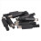 10 stk. 5,5 x 2,1 mm han-loddestik, lige stik, sort 2