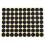 19mm Circles Round Code Stickers Self Adhesive Sticky Labels Black 2
