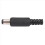 10 stk. 5,5 x 2,1 mm han-loddestik, lige stik, sort 6