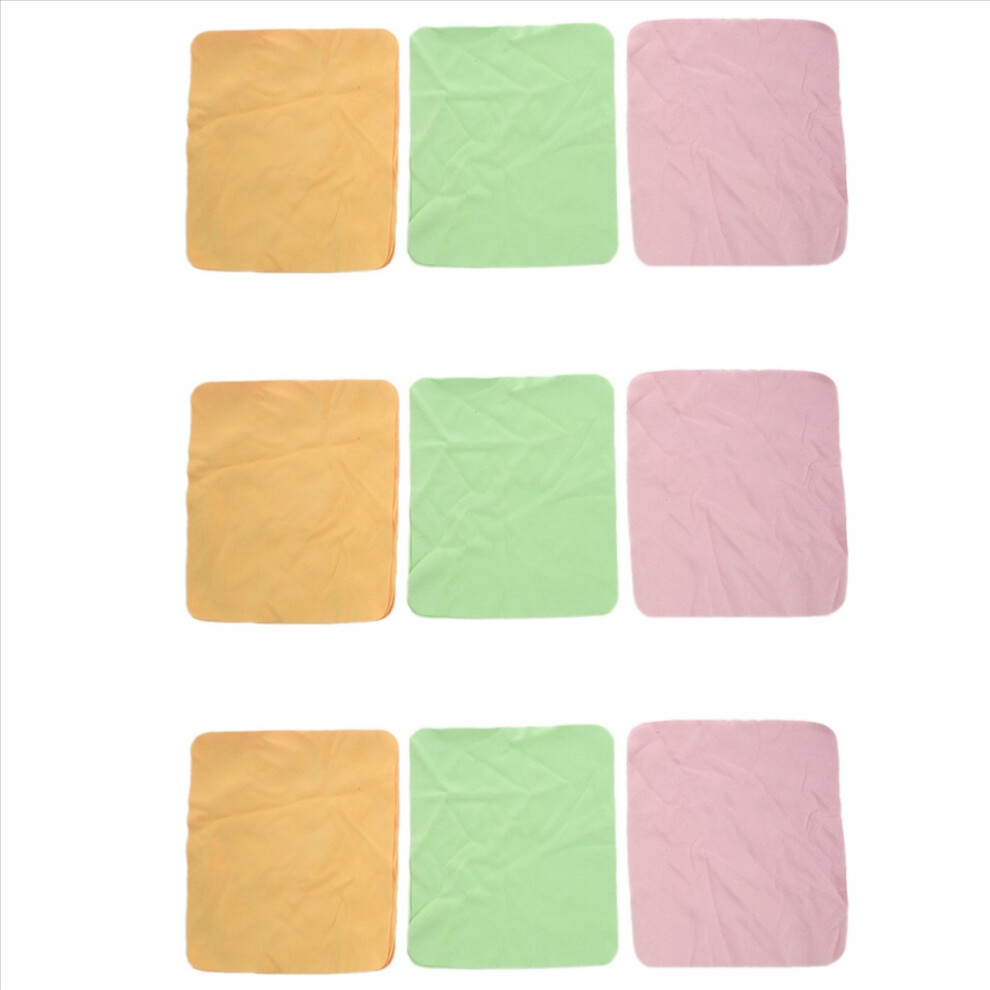 10 Pcs Glasses Eyeglasses Chamois Cloth Microfiber Cleaning Cloth