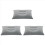 Coussin gonflable pliable à air floqué gris clair 1