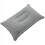 Coussin gonflable pliable à air floqué gris clair 4