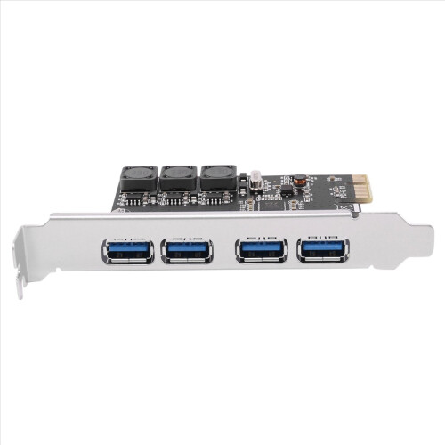 4-poorts USB 3.0 PCI Express-uitbreidingskaart PCIe PCI-E hostcontroller 2