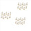10 set mini-displaystaffili med duk 8x8 cm, litet presentbord 1