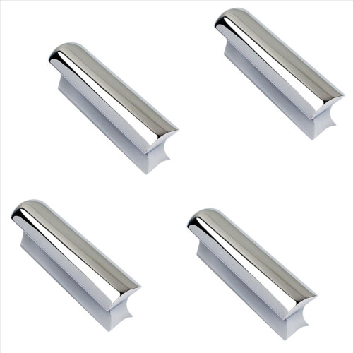 Gitarslide solid rustfritt stål tonebar hawaiisk slider (kromfarge)