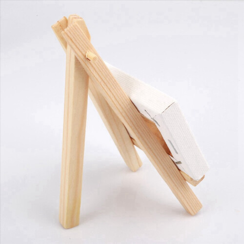 10 set mini-displaystaffili med duk 8x8 cm, litet presentbord 1