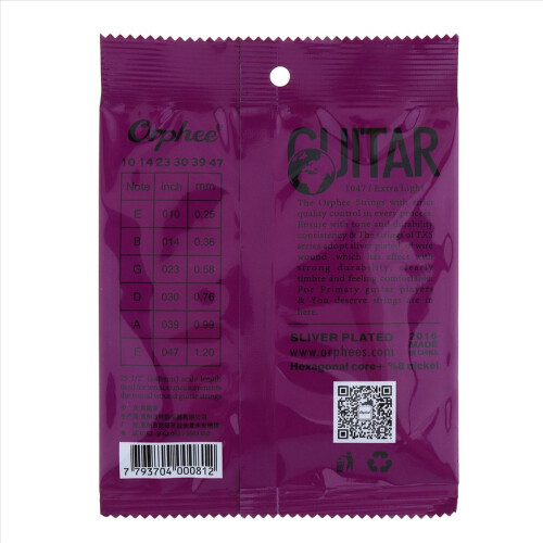 6pcs/set Acoustic Guitar Strings Special Anti-Rust TX620-S 2