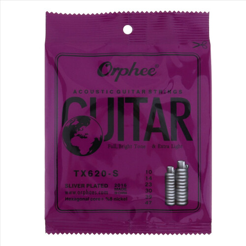 6pcs/set Acoustic Guitar Strings Special Anti-Rust TX620-S 1
