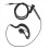 3.5mm Single Earphone Earbud Headphone w/ Mic For Phone for 2