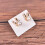 100Pcs Blank Earrings Ear Studs Paper Display Card Hanging White 5
