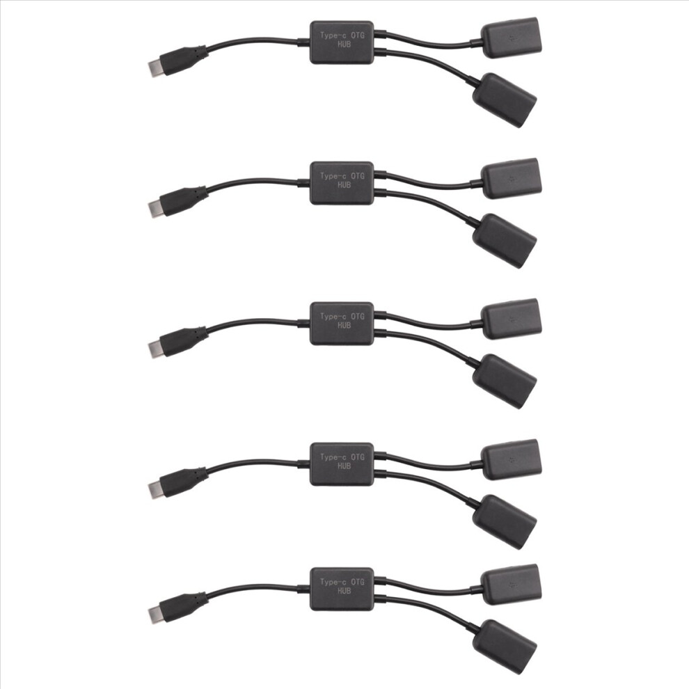 Type C Otg Usb 2.0 Female Otg Charge 2 Port Hub Cable Y Splitter 4714273504610