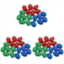 Lot de 18 shakers à œufs en plastique, jouets à percussion