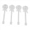 Guitar Coffee Teaspoons,4 Pcs Stainless Steel Spoon(Silver) 3