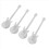 Guitar Coffee Teaspoons,4 Pcs Stainless Steel Spoon(Silver) 2